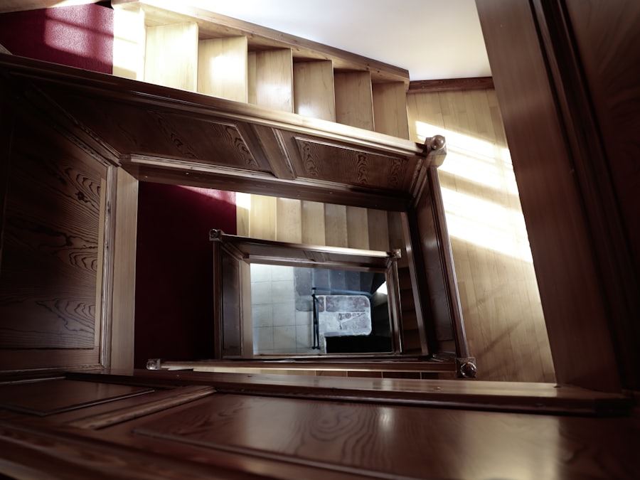 Restored staircase joinery detail